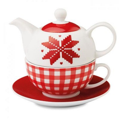 Set de ceai cu ceasca si ceainic - MO8420 ceainice de Craciun MO8420