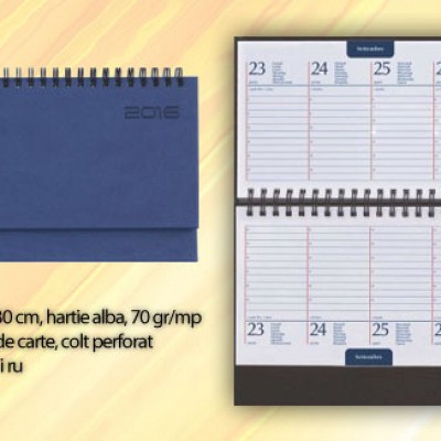 Planner albastru datat saptamanal 11x30 cm - 01430BRIBL plannere saptamanale albastre 01430BRIBL