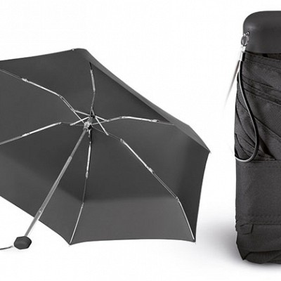 Umbrela pliabila cu etui cu fermoar - AR1424 AR1424 umbrele negre pliabile