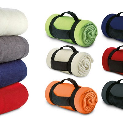 Patura polar cu maner din nylon - MO7245 MO7245 paturi promotionale colorate