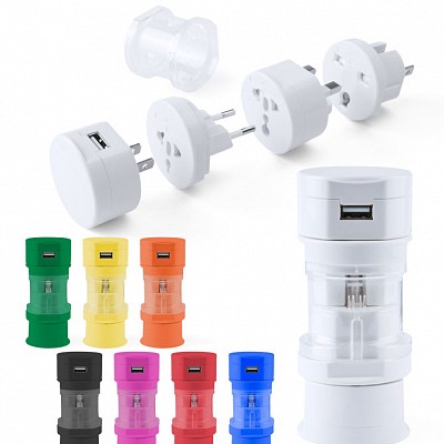 Adaptor universal cu intrare USB - AP741480 adaptoare promotionale universale USB AP741480