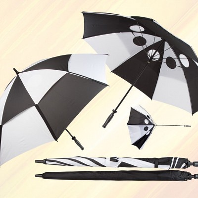 Umbrela golf bicolor cu maner ergonomic - AP741336 AP741336 umbrele golf