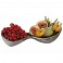 Suporturi promotionale din ceramica pentru fructe cu doua compartimente - 1828 (poza 2) Suport din ceramica pentru fructe cu doua compartimente - 1828 (poza 2)