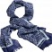 Esarfe albastre promotionale, de lux, din lana - Giverny Cacharel CFB206 (poza 2) Esarfa albastra de lux din lana - Cacharel CFB206 (poza 2)