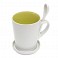 Cani promotionale albe din ceramica cu lingurita si interior colorat - 0340036 (poza 6) Cana alba din ceramica cu lingurita si interior colorat - 0340036 (poza 6)