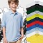 Tricouri polo de copii, colorate, din bumbac si poliester - SG59K